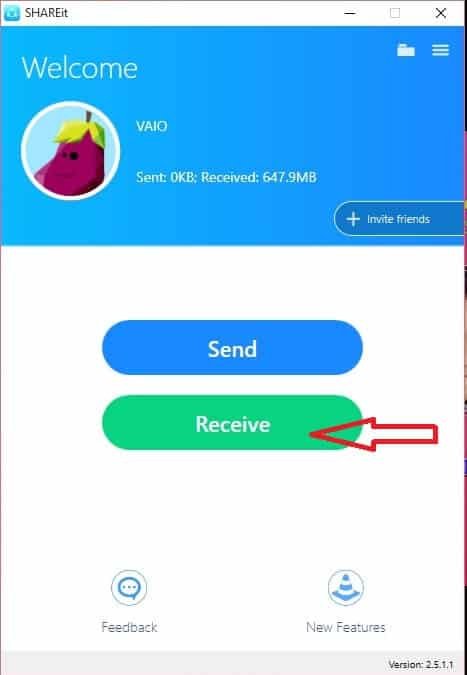 how to use shareit on pc