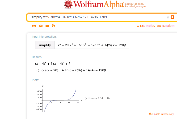 It Is Very Easy To Solve Algebra Problems With Wolfram Alpha Solve Math Equations Does The Simplification Easily