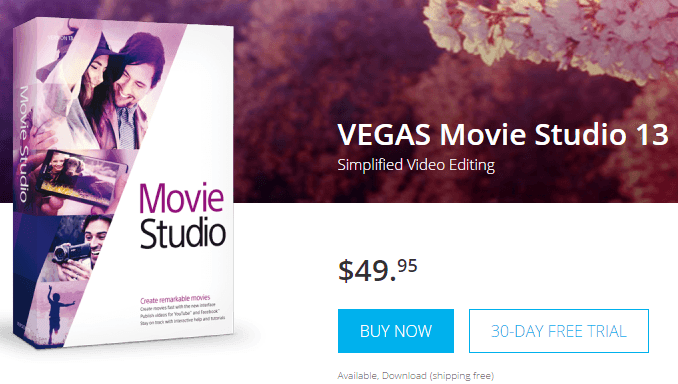 Sony vegas free download