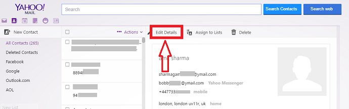 How to add, view and edit Yahoo mail contacts - Whatvwant