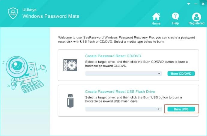 uukeys Windows password Mate